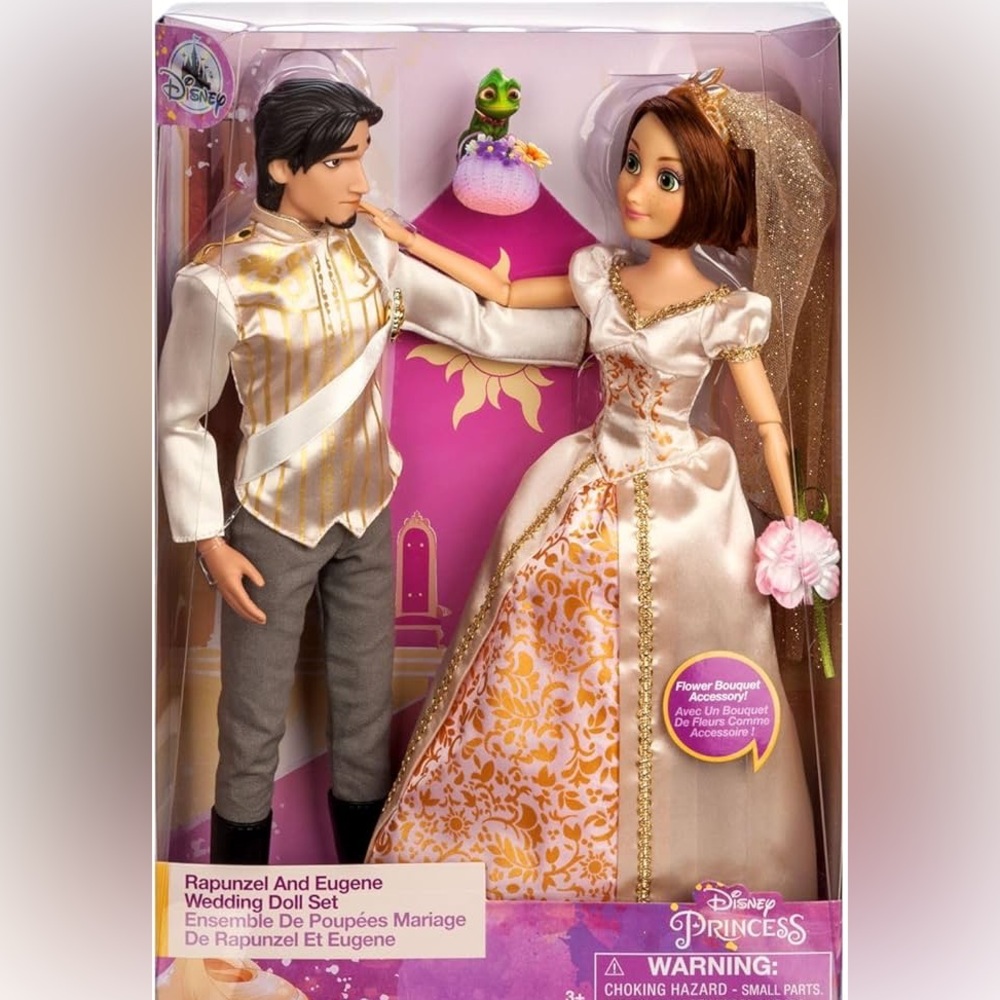 Disney Store Dolls & Games Princess Wedding Doll Set (Rapunzel & Prince Eugene)